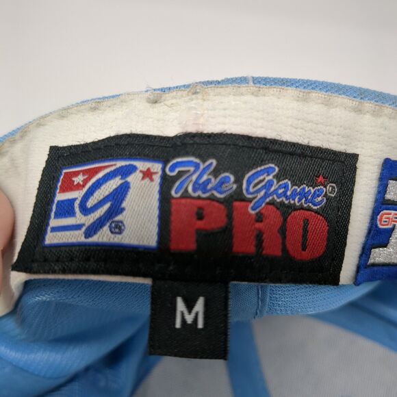 The Game Pro Fitted Hat Blue Medium Embroidered Letters Gametek 6 Panel - Picture 9 of 10